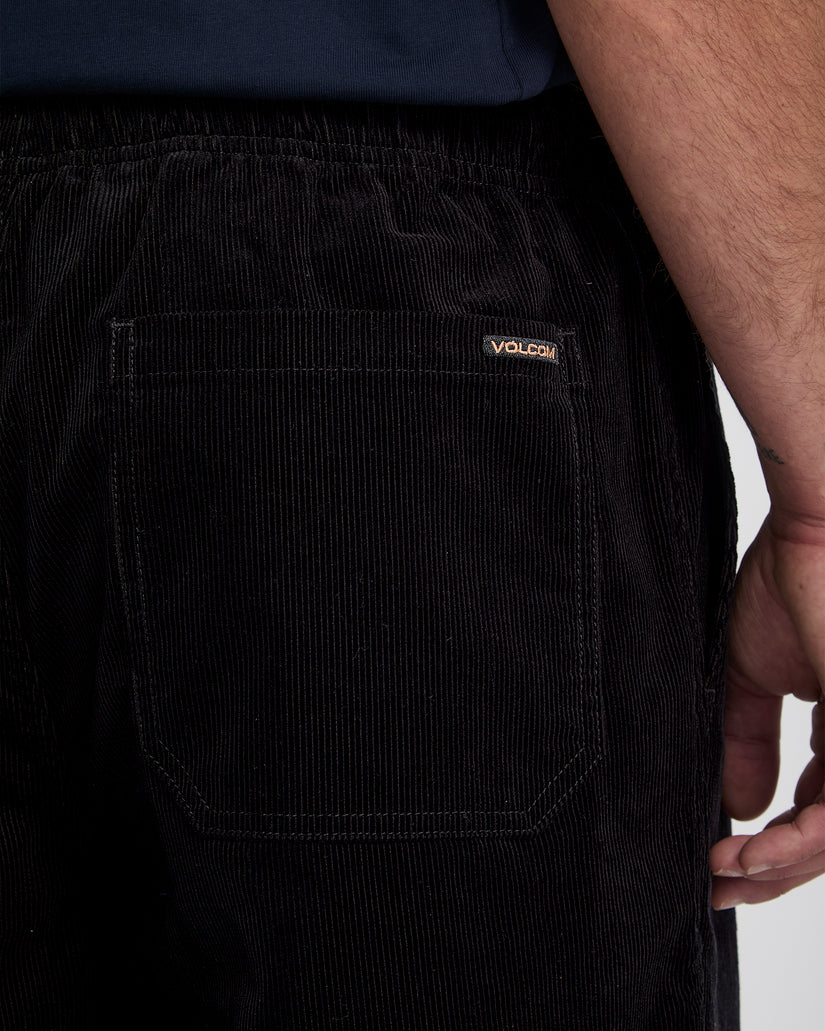 Freazy Loose Corduroy Hose - Black