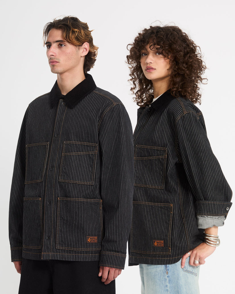 Work Dialed Jacke - Black Stripe
