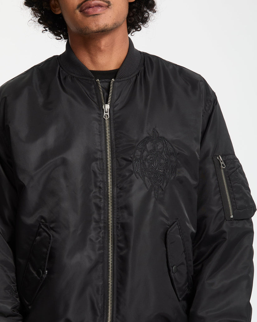 Skullarstone Bomberjacke - Black