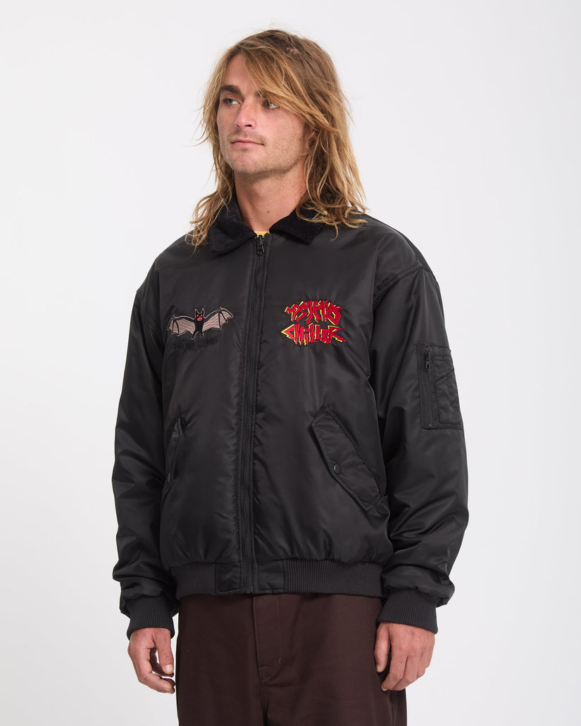 Ozzy Wendbare Bomberjacke - Black