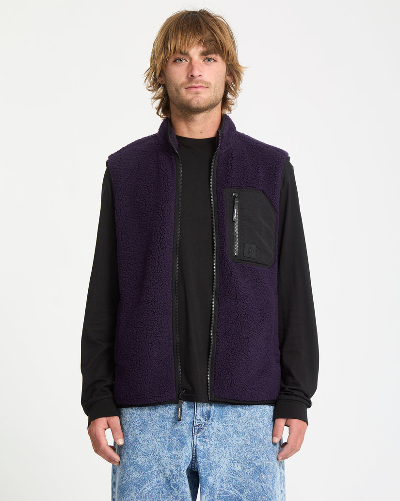 Muzzer Fuzzar Weste - Dark Purple