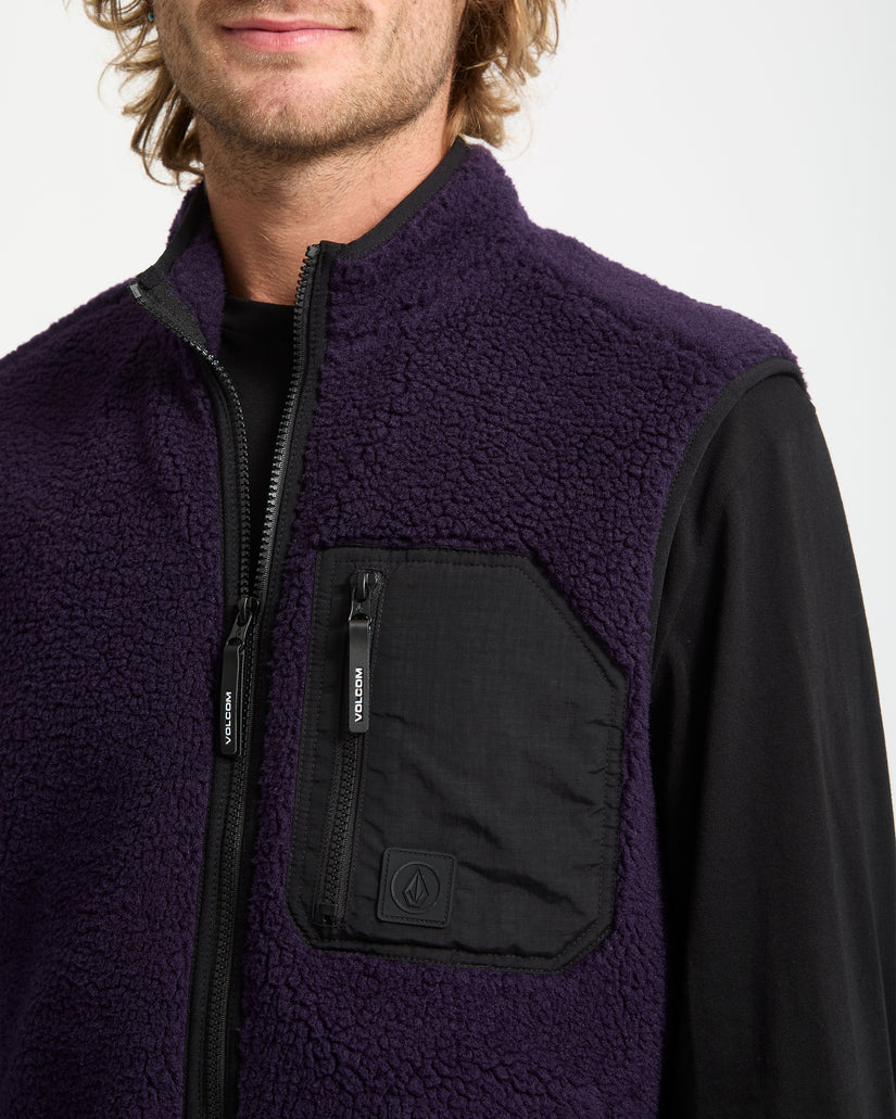 Muzzer Fuzzar Weste - Dark Purple