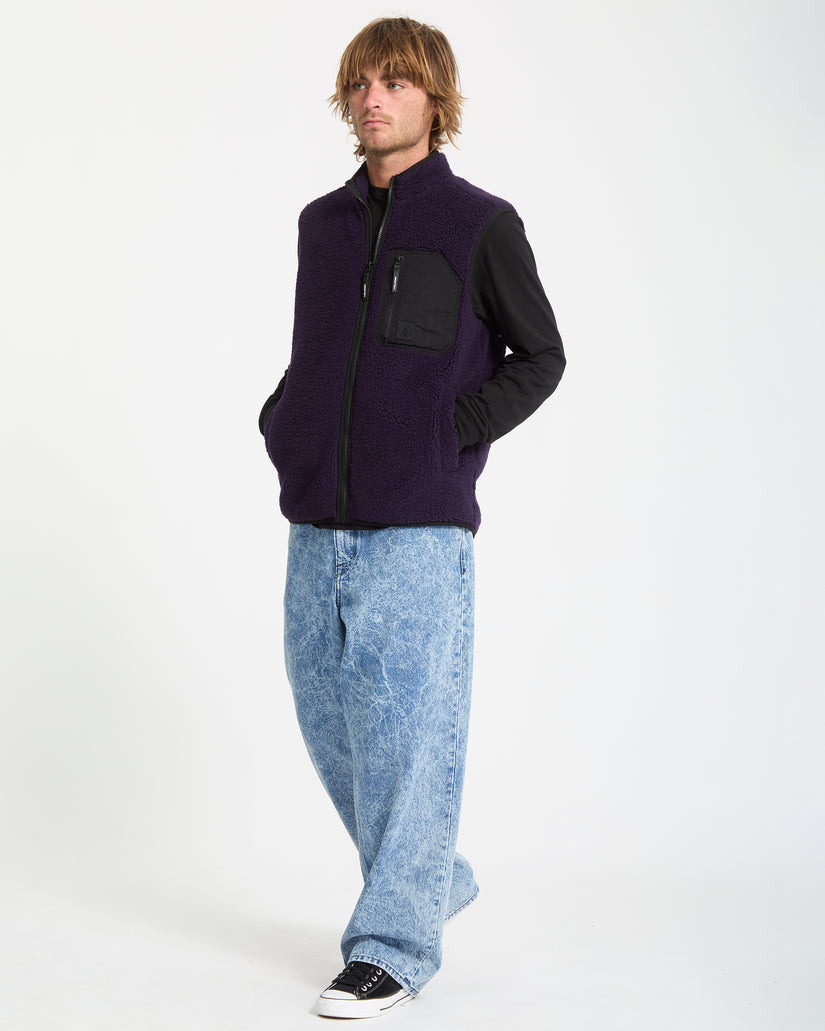 Muzzer Fuzzar Weste - Dark Purple