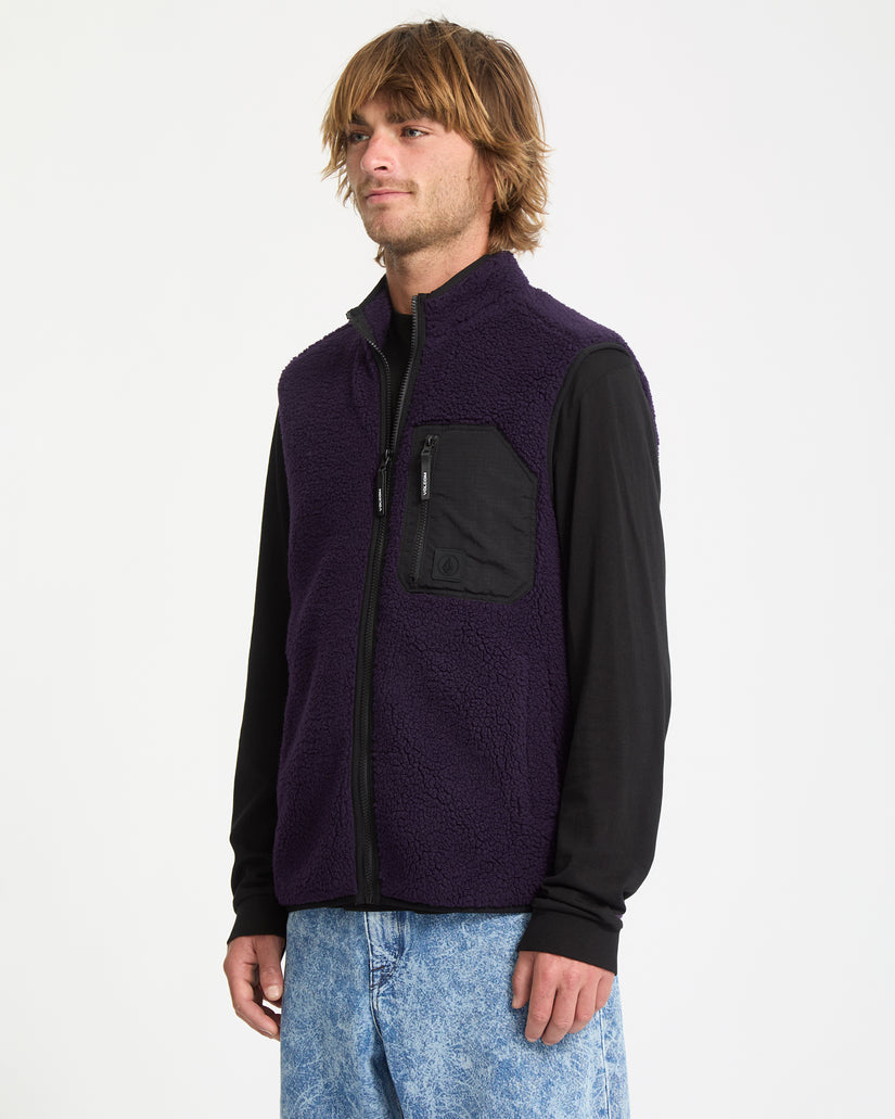 Muzzer Fuzzar Weste - Dark Purple