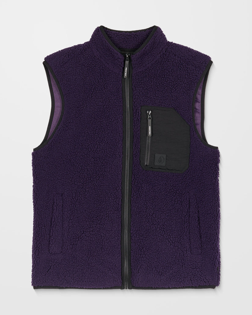 Muzzer Fuzzar Weste - Dark Purple