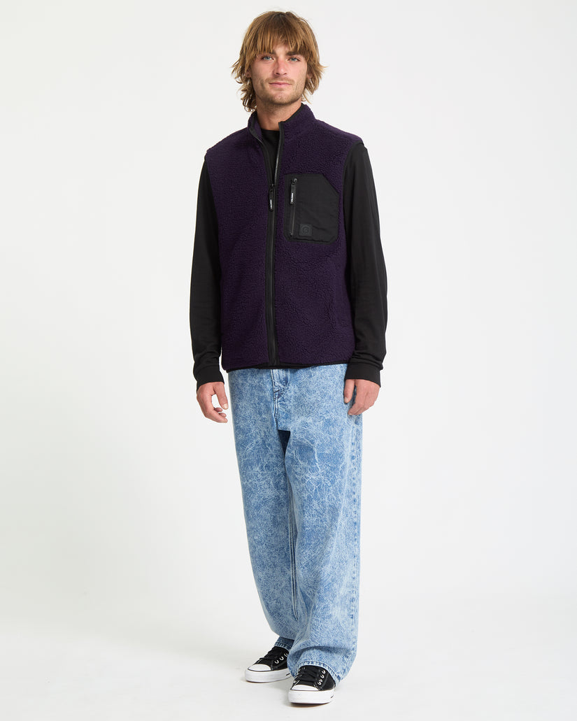 Muzzer Fuzzar Weste - Dark Purple