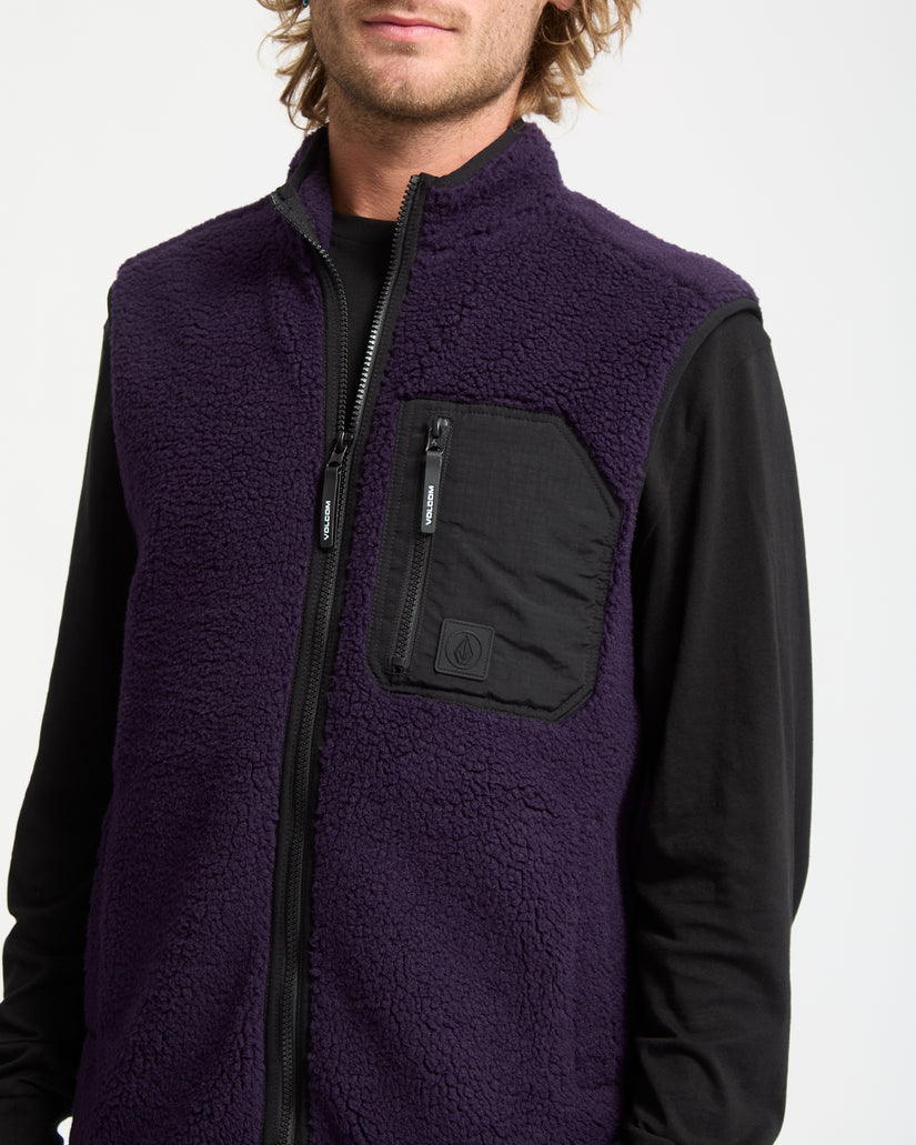 Muzzer Fuzzar Weste - Dark Purple