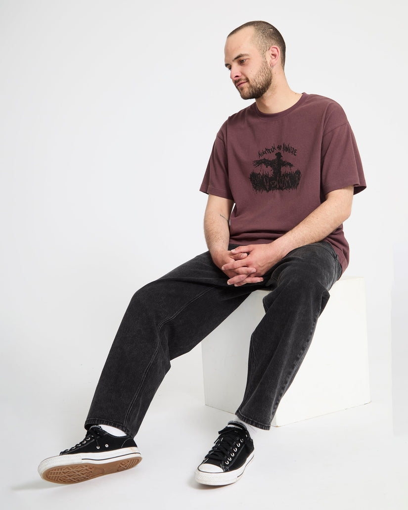 Freazy Loose Elasticated Waist Jeans - Blackity Black