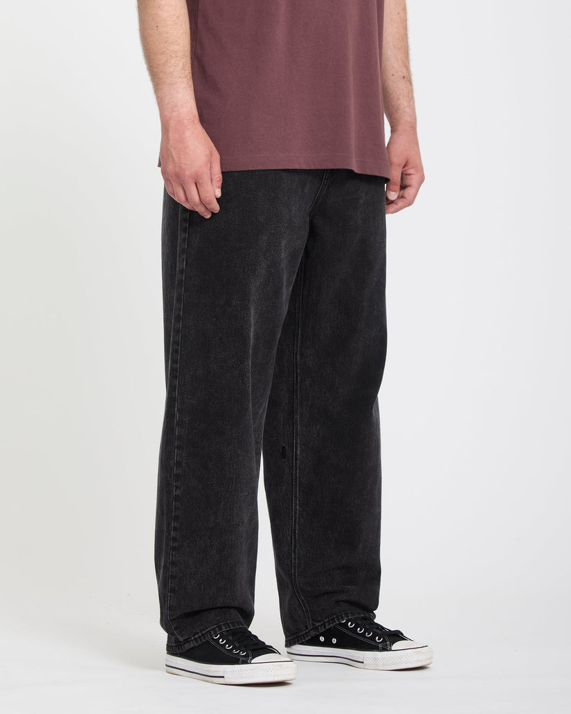 Freazy Loose Elasticated Waist Jeans - Blackity Black