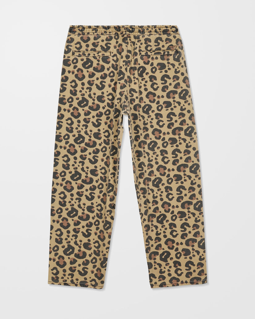 Freazy Loose Elasticated Waist Jeans - Cheetah