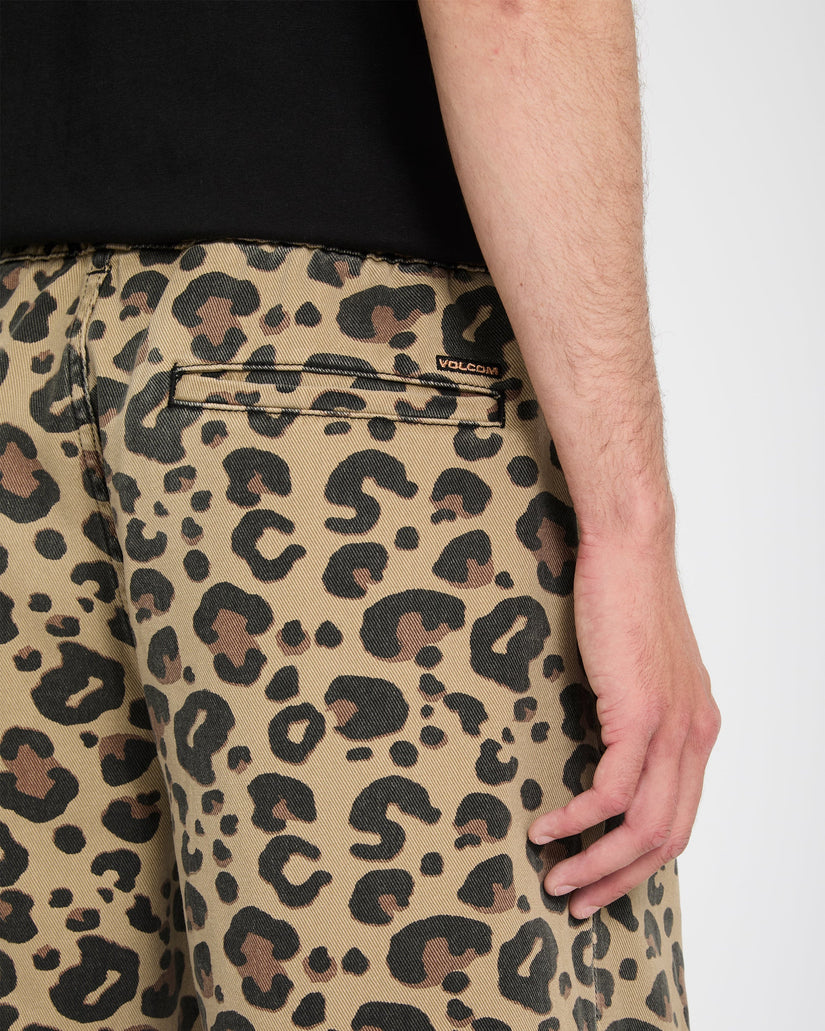 Freazy Loose Elasticated Waist Jeans - Cheetah