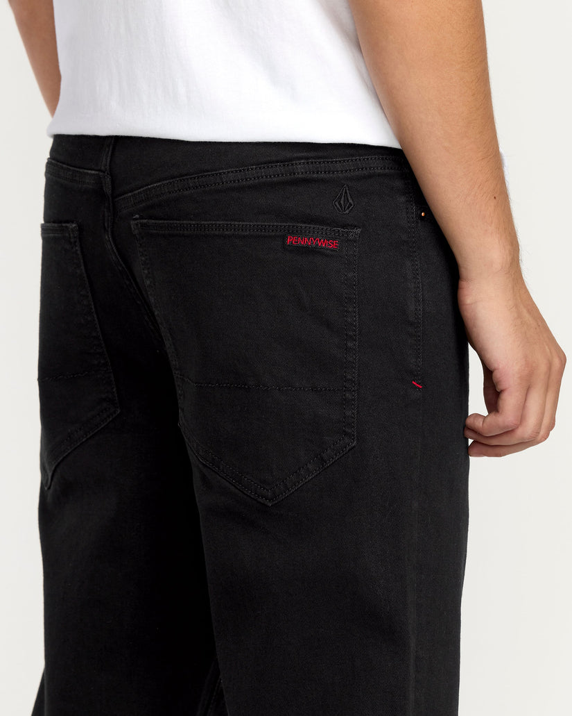 Volcom Ent Pennywise Jeans - Black On Black