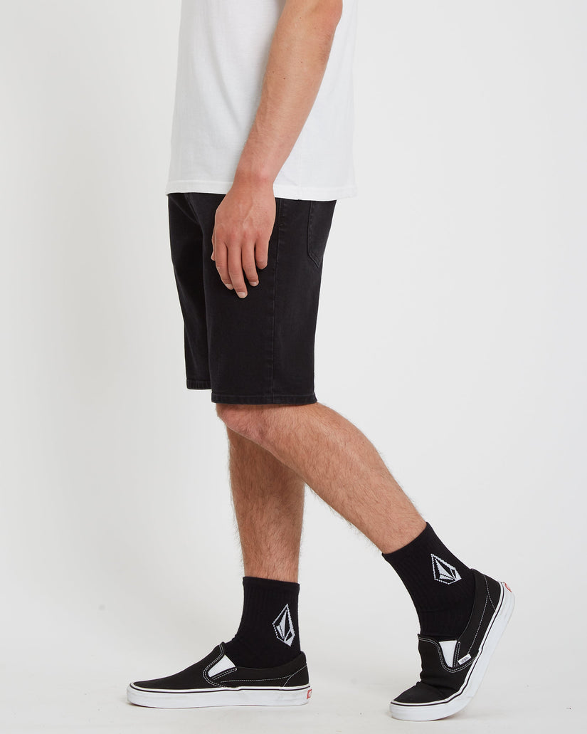 Solver Denim Shorts - Black Out
