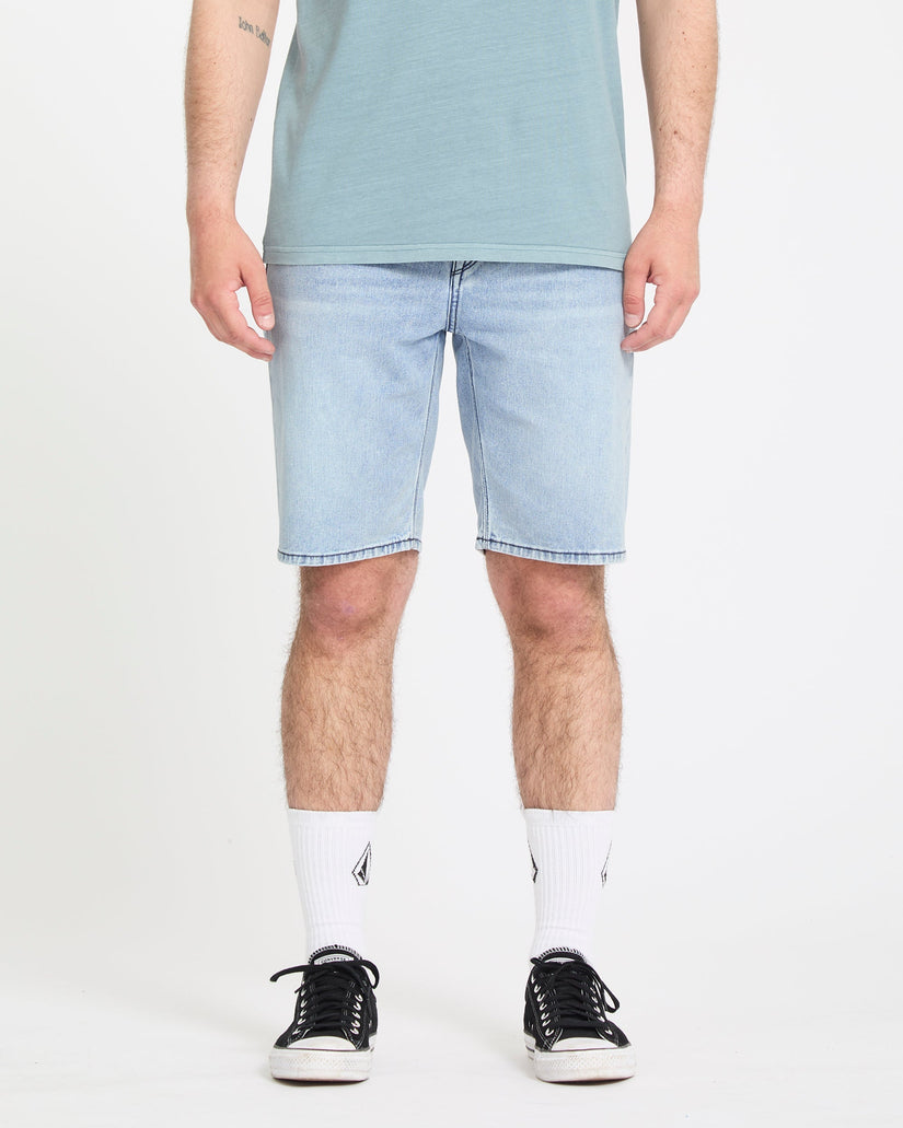 Solver Denim Shorts - Worn Light Blue