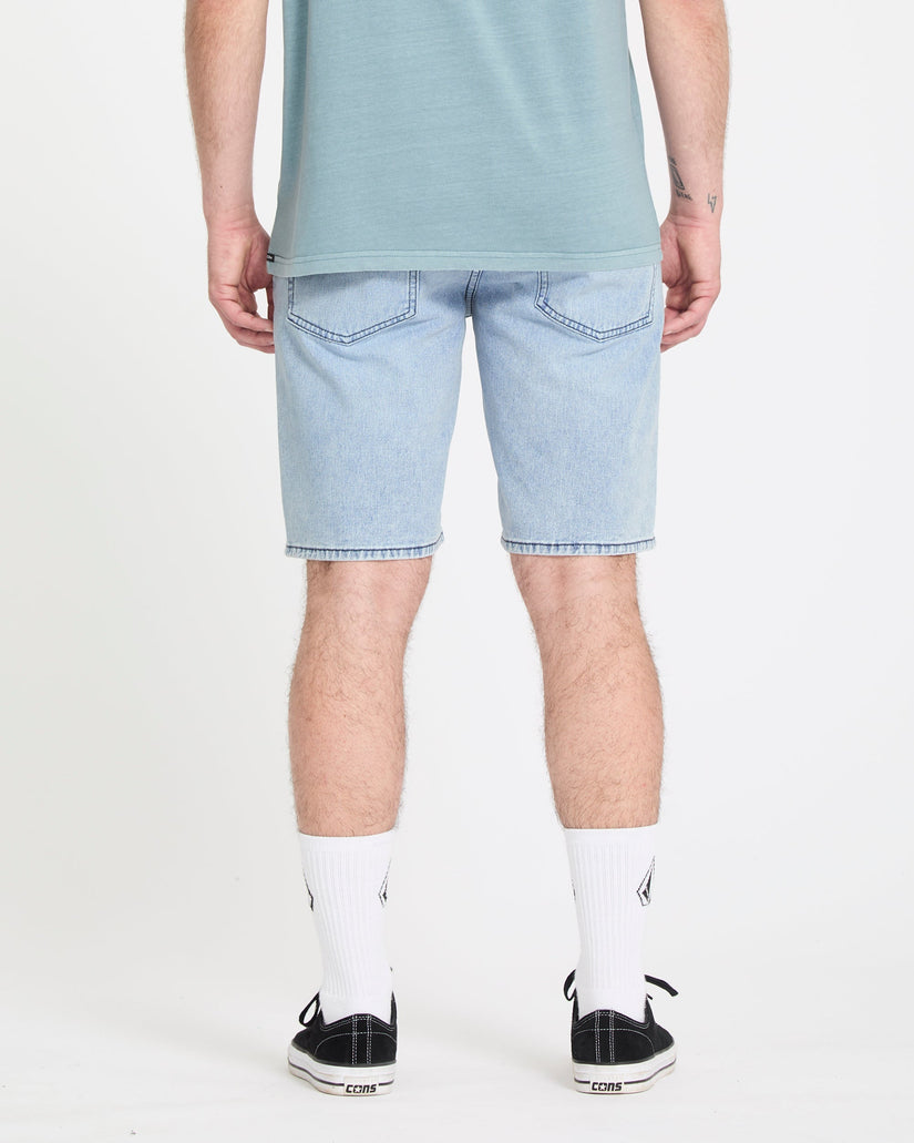 Solver Denim Shorts - Worn Light Blue