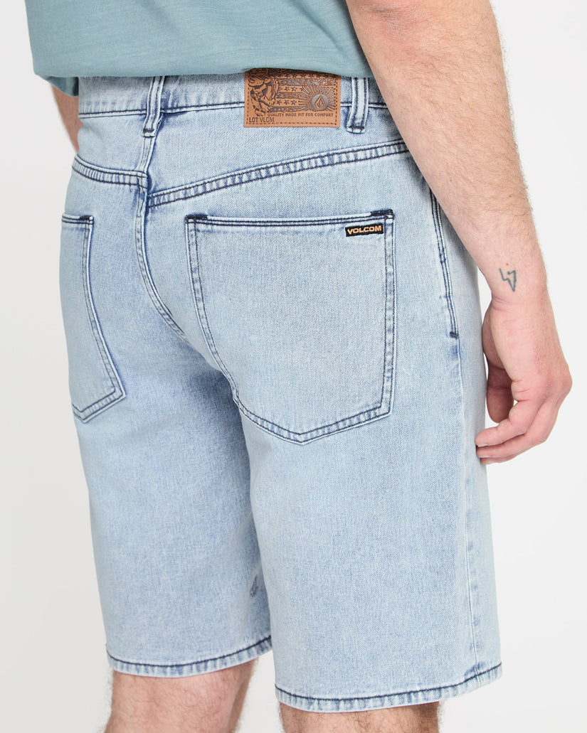 Solver Denim Shorts - Worn Light Blue