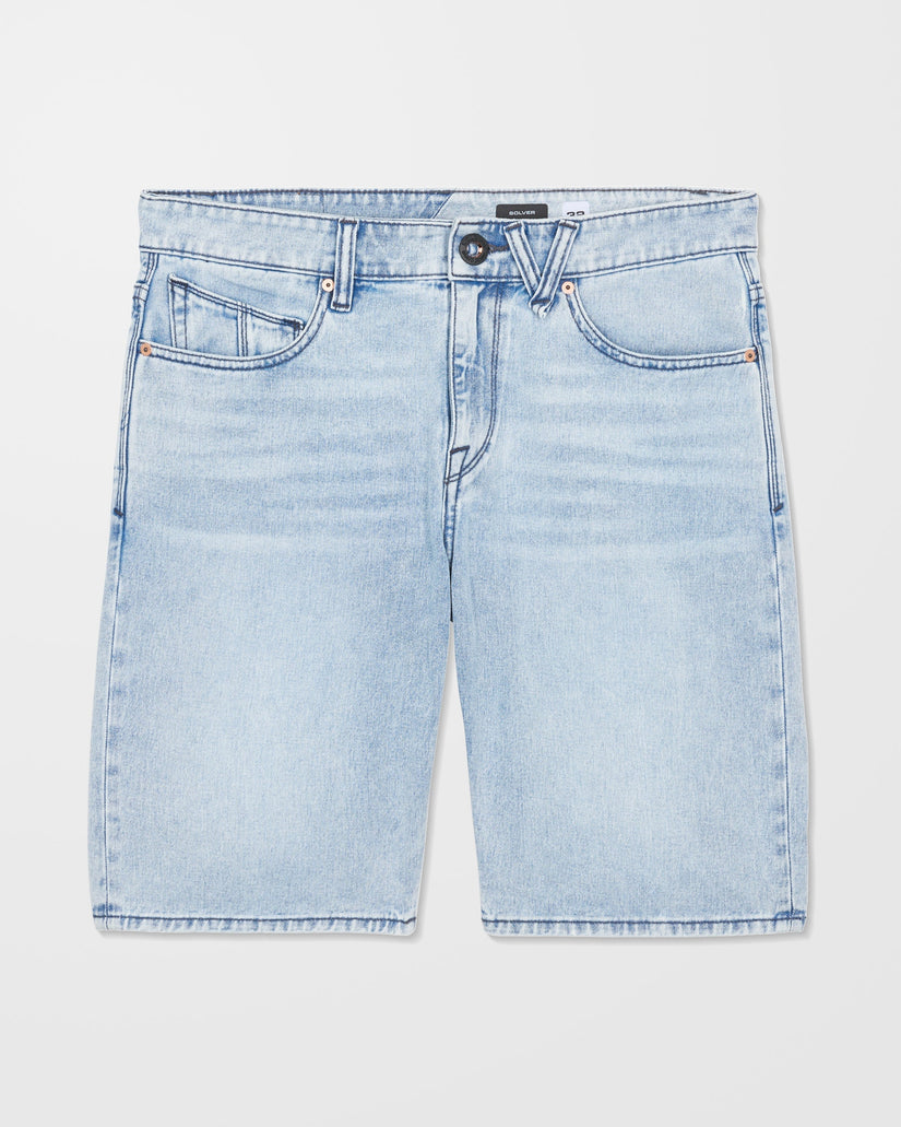 Solver Denim Shorts - Worn Light Blue