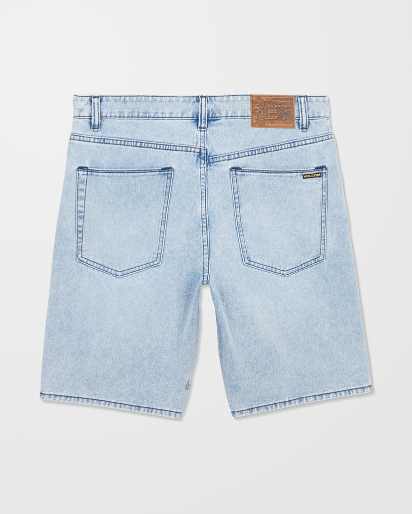 Solver Denim Shorts - Worn Light Blue