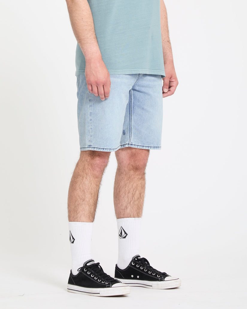 Solver Denim Shorts - Worn Light Blue