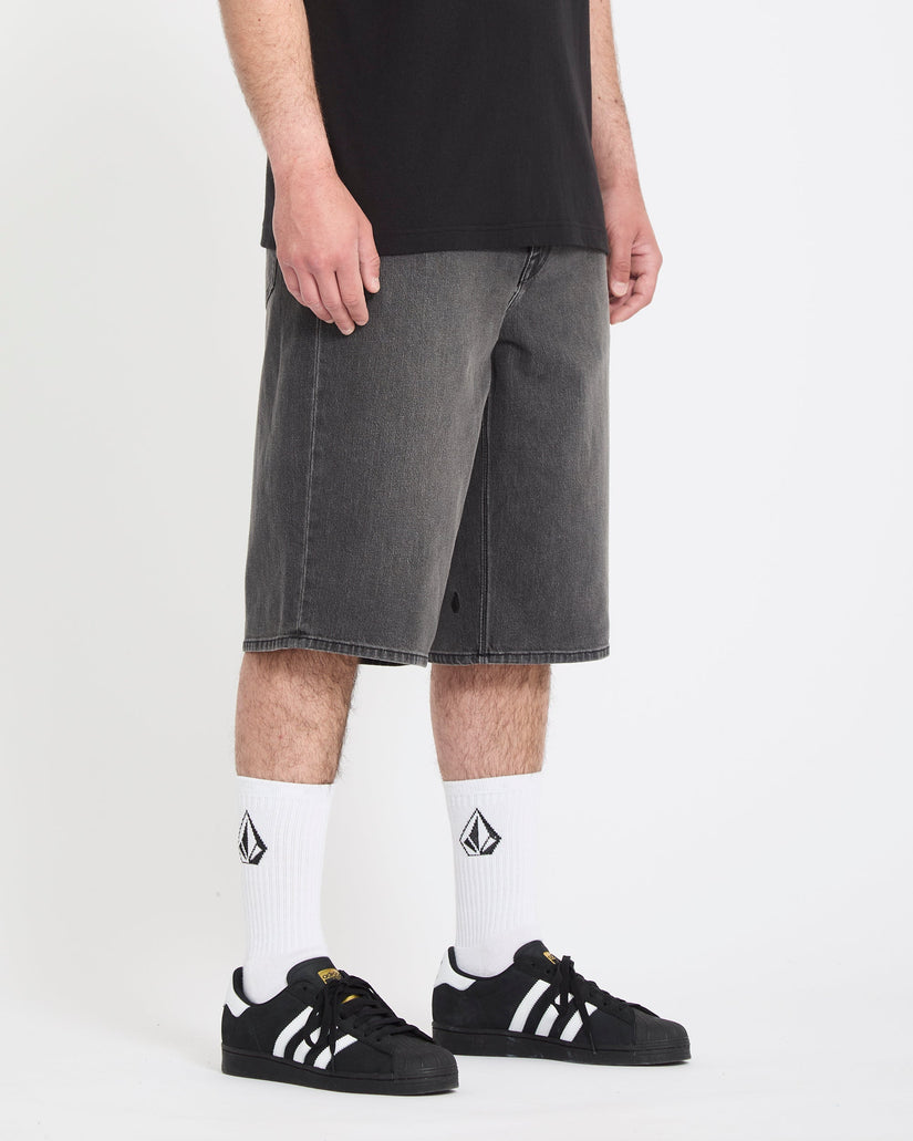 Chillow 24" Jeansshorts - Black Grey