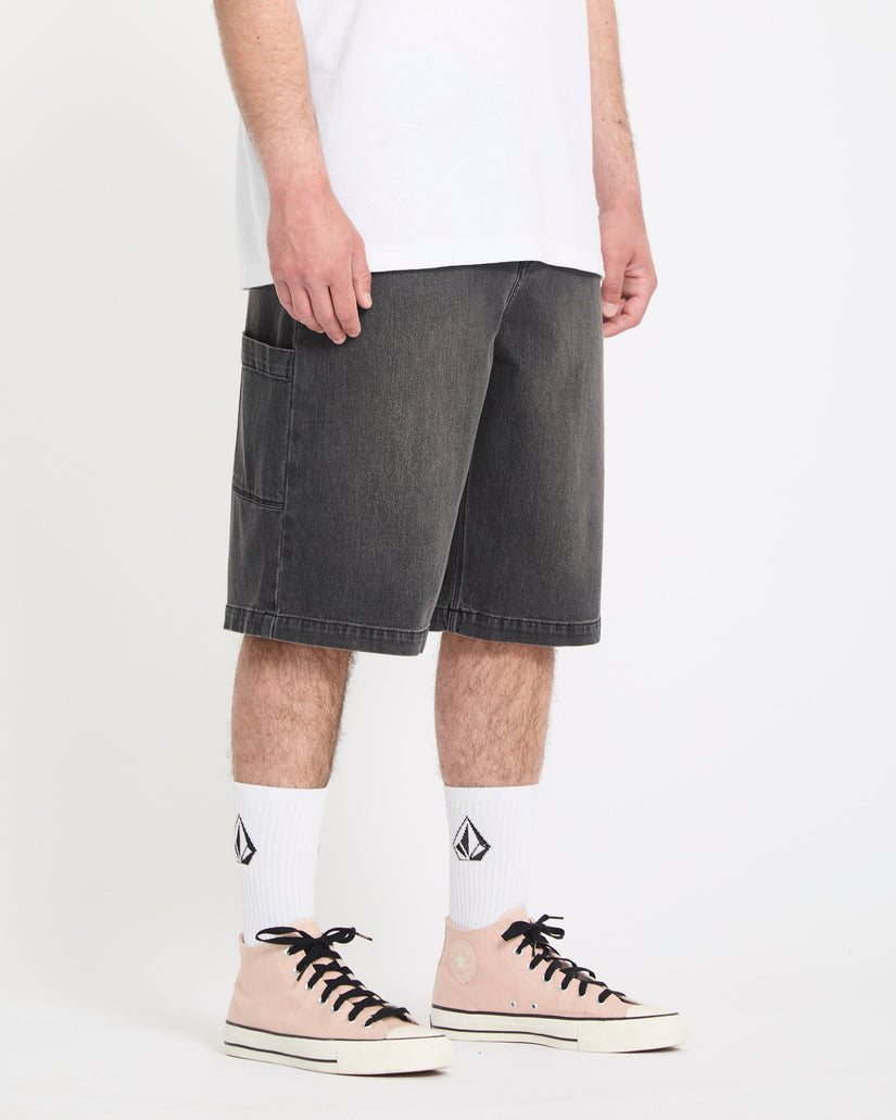 Kraftsman II 24" Denim-Shorts - Black Grey
