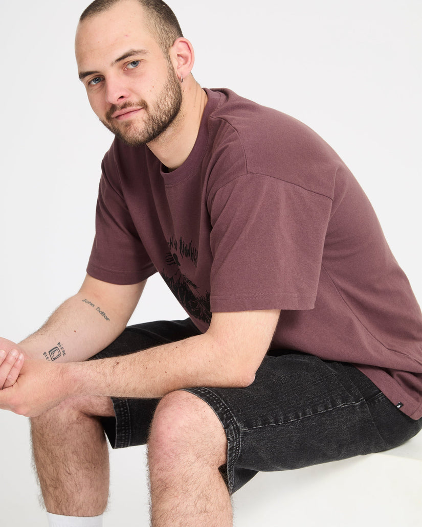 Freazy 22" Denim Elasticated Waist Shorts - Blackity Black