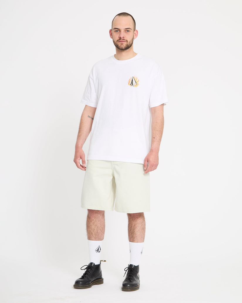Billow 22" Jeansshorts - Dirty White