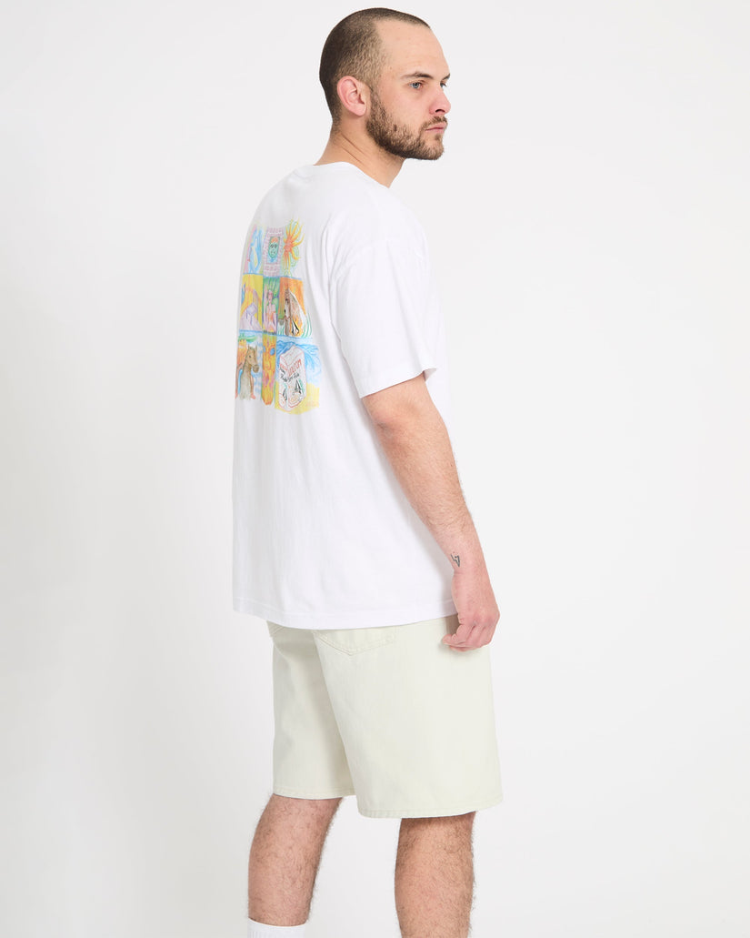 Billow 22" Jeansshorts - Dirty White