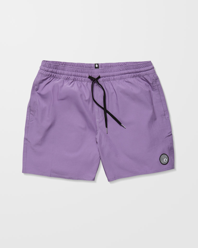 Lido Solid Trunk 16" Boardshorts - Violet