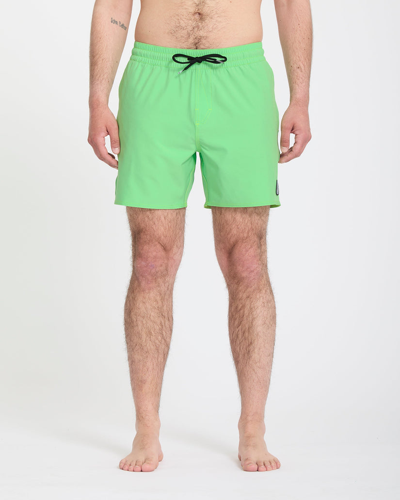 Lido Solid Trunk 16" Boardshorts - Island Green