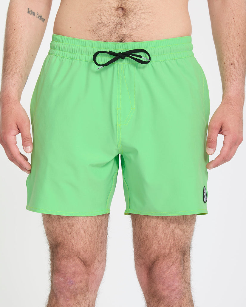 Lido Solid Trunk 16" Boardshorts - Island Green