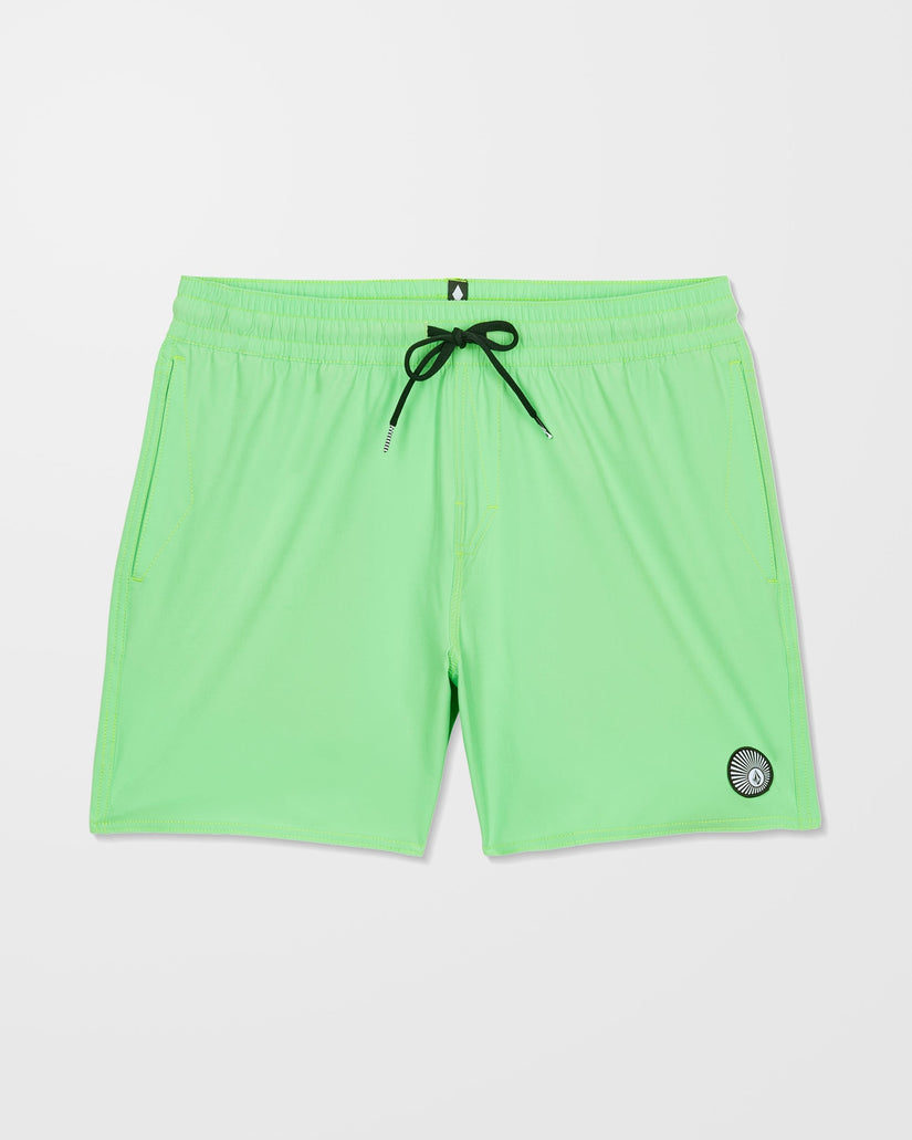 Lido Solid Trunk 16" Boardshorts - Island Green
