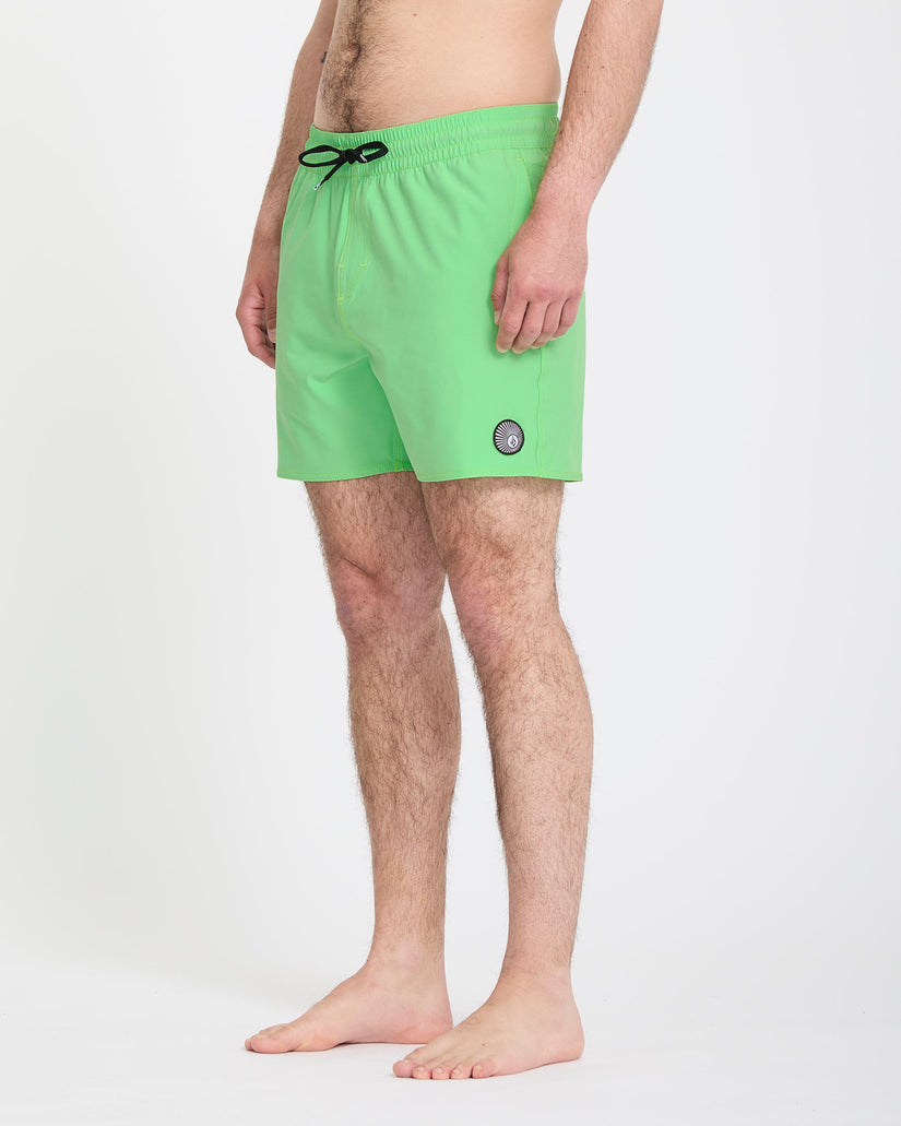 Lido Solid Trunk 16" Boardshorts - Island Green