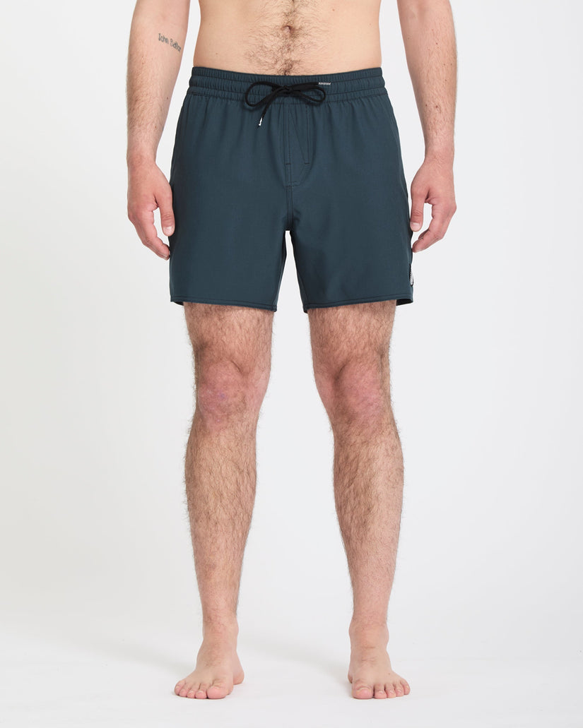 Lido Solid Trunk 16" Boardshorts - Midnight Blue