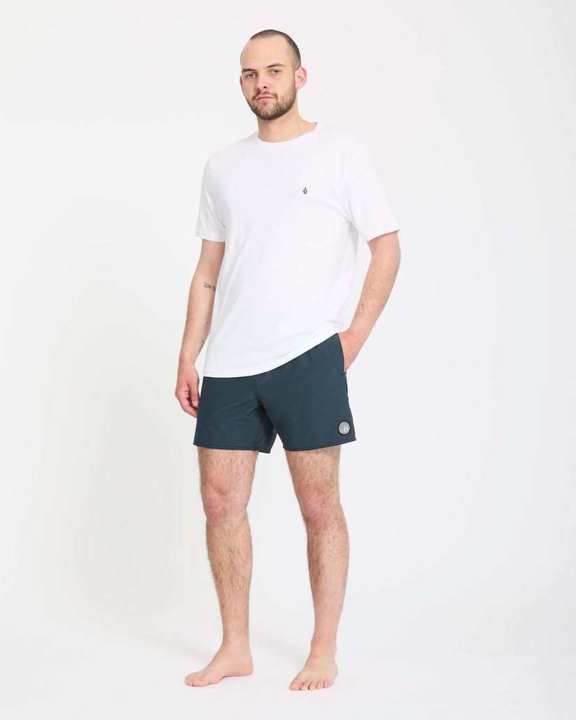 Lido Solid Trunk 16" Boardshorts - Midnight Blue