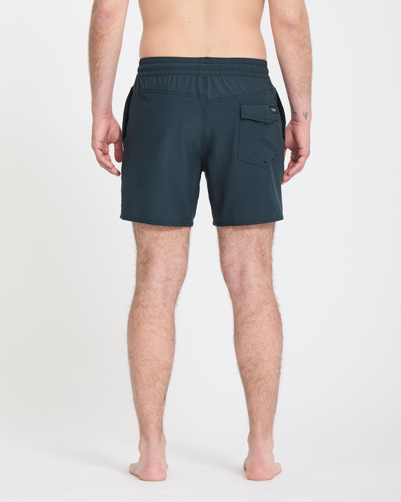 Lido Solid Trunk 16" Boardshorts - Midnight Blue