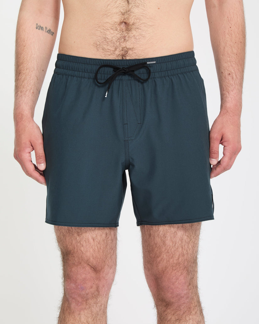 Lido Solid Trunk 16" Boardshorts - Midnight Blue