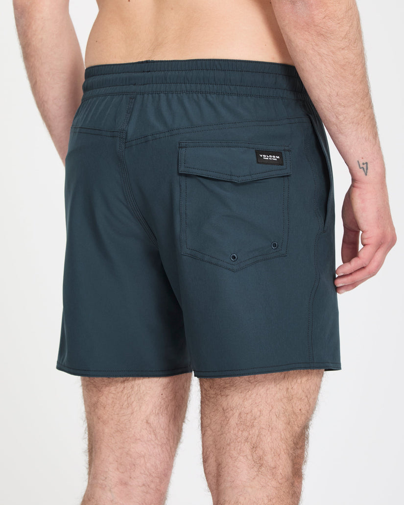 Lido Solid Trunk 16" Boardshorts - Midnight Blue