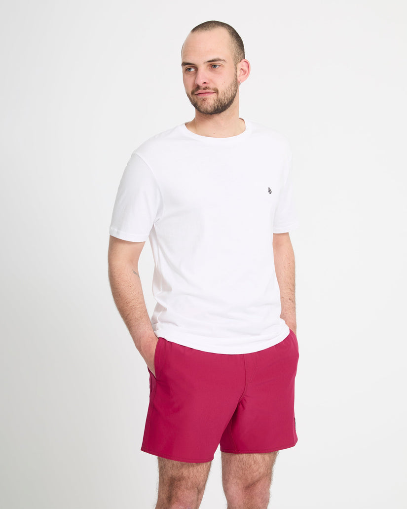 Lido Solid Trunk 16" Boardshorts - Sangria