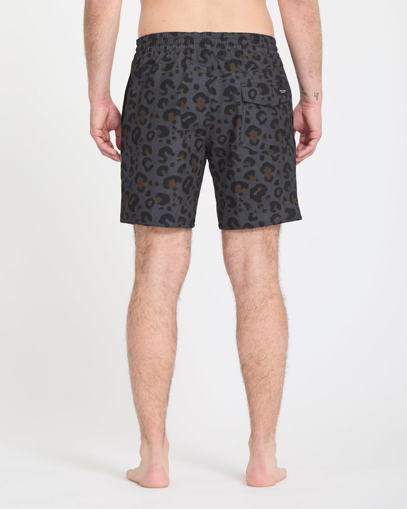 Melange Trunk 17" Boardshorts - Asphalt Black