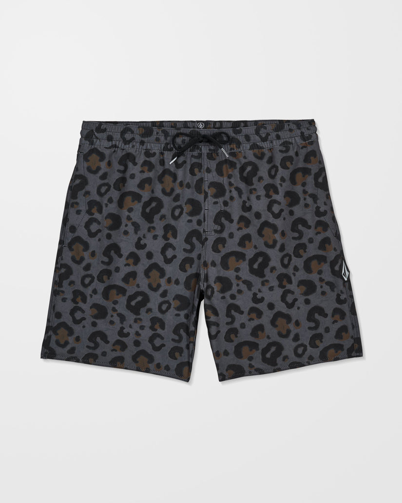 Melange Trunk 17" Boardshorts - Asphalt Black