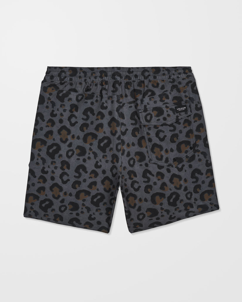 Melange Trunk 17" Boardshorts - Asphalt Black
