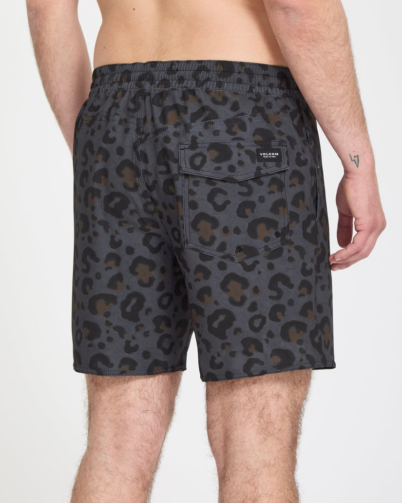 Melange Trunk 17" Boardshorts - Asphalt Black