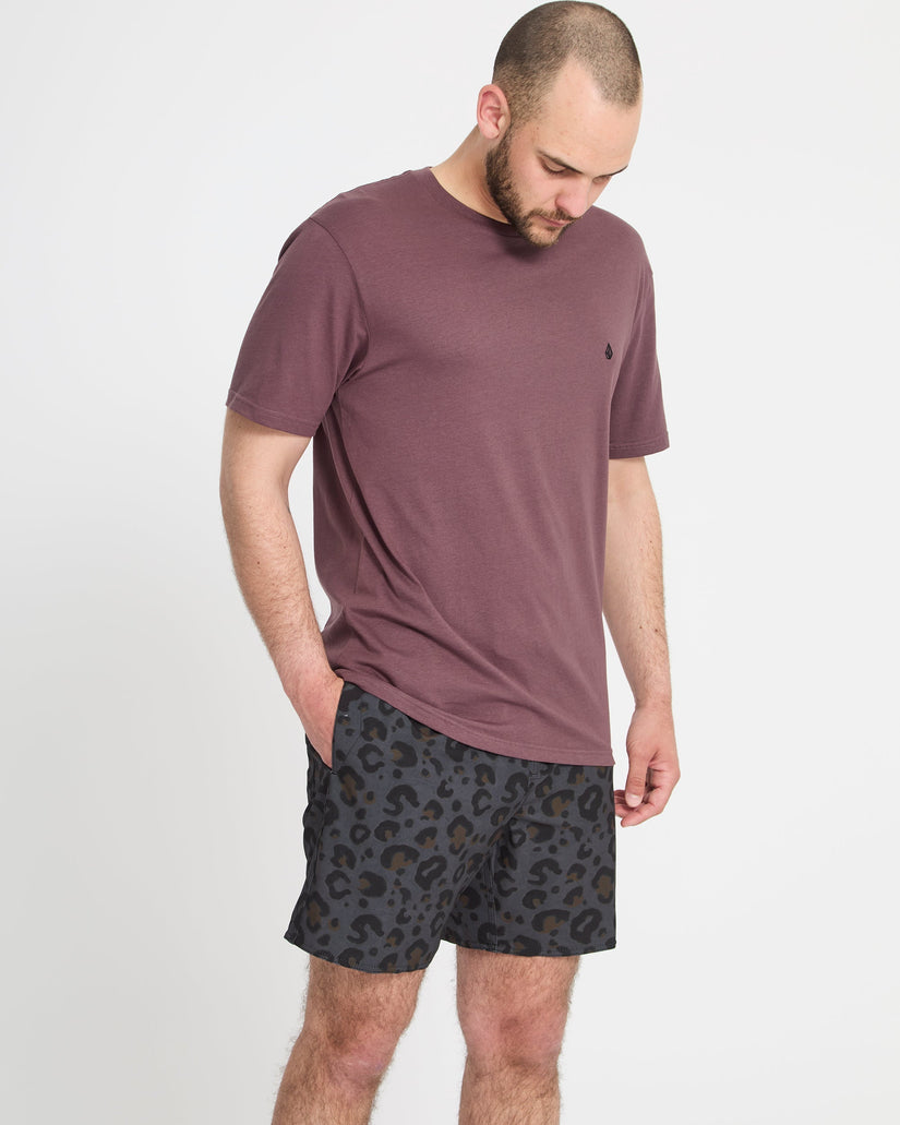 Melange Trunk 17" Boardshorts - Asphalt Black