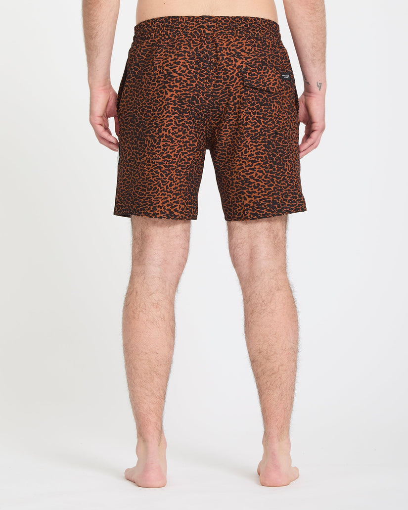 Melange Trunk 17" Boardshorts - Brown Horn