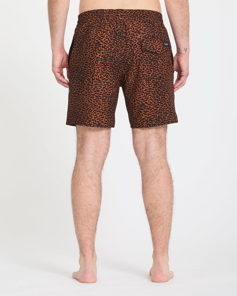 Melange Trunk 17" Boardshorts - Brown Horn