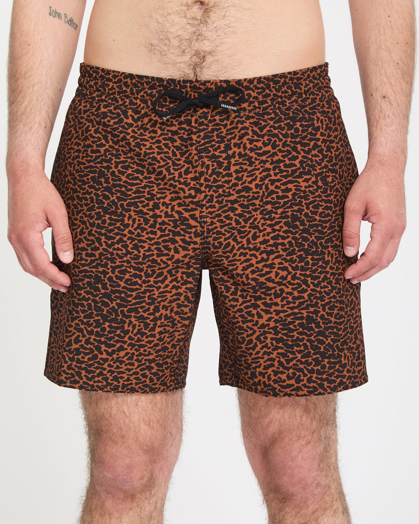 Melange Trunk 17" Boardshorts - Brown Horn
