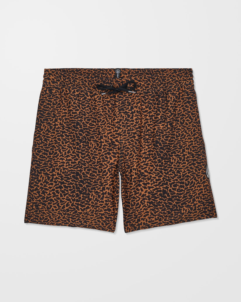 Melange Trunk 17" Boardshorts - Brown Horn