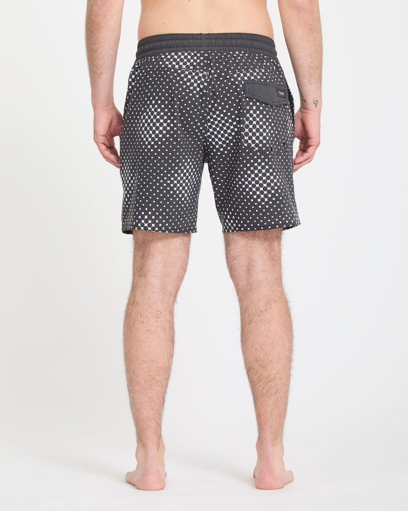 Psyche Cotton Trunk 17" Boardshorts - Matte Black