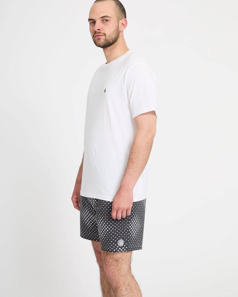 Psyche Cotton Trunk 17" Boardshorts - Matte Black